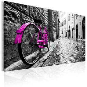 Печат върху платно - Vintage Pink Bike 90x60