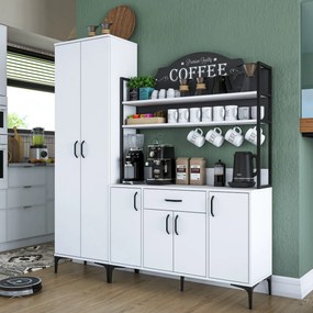 Многофункционален шкаф JE148, цвят Бял