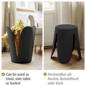 Черен пластмасов стол Comiso – Wenko