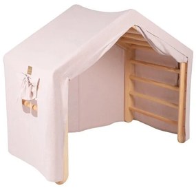 Розов/естествен пиклер триъгълник от масивен бор 112x61x94 cm Montessori – Meowbaby