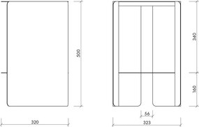 Стоманена кръгла странична масичка ø 32 cm Wa – noo.ma