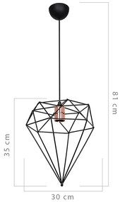 Лампа 147-000038 черен метал