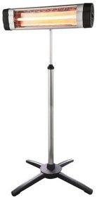 Кварцова печка ELITE IRH-0432, 2500W, 20 м2, Регулируема основа, Инфрачервен, IP-34, Регулируем термостат, Черен/сив