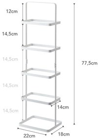 Бял метален стелаж за обувки Tower Shoe Rack – YAMAZAKI