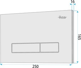 Бутон за тоалетна Rea HD K011A-Q и Slim 024N Chrome