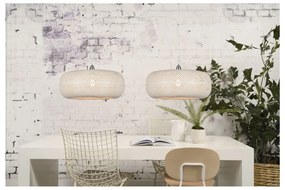 Бяла бамбукова висяща лампа , ⌀ 60 cm Palawan - Good&amp;Mojo