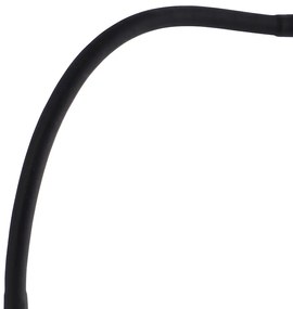 Дизайнерска настолна лампа черна с LED с допирен димер - Palka