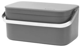 Тъмносив контейнер за компостируеми отпадъци 1,8 l SinkSide – Brabantia