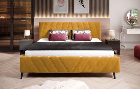 Тапицирано легло Calisty-Moustardi-140 x 200