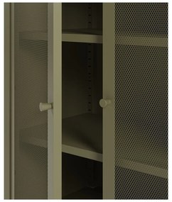 Зелено метално шкафче 70x100x40 cm Fayna – Marckeric