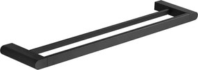 Mexen Adox двойна закачалка за хавлии, черна - 7018225-70