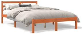 844146 vidaXL Рамка за легло без матрак, восъчнокафяв, 150x200 см, бор масив