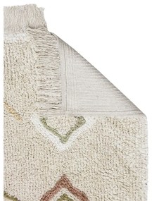 Бежов ръчно изработен памучен килим подходящ за пране 170x240 cm Kaarol Earth – Lorena Canals