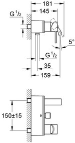 Кран баня Grohe Allure