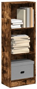 857778 vidaXL Библиотека, опушен дъб, 40x24x109 см, инженерно дърво