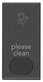 VIMAR 09026.PLS.CM Бутон с подсветка символ PLS 1M Карбон мат NEVE UP