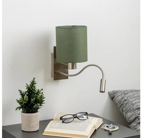 Brilagi - LED Аплик NUBILA 1xE27/25W/230V + LED/3W хром/зелен