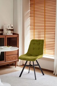 Кухненски стол Gina-Маслинено зелено (2) парчета