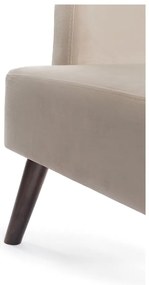 Бежово кадифено кресло Noemye – Bonami Selection