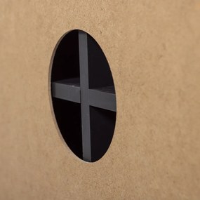 Матово черна маса за телевизор от масивен бор 154x56x44 cm Gunnar – WOOOD