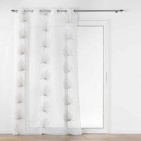 Бяло-бежова завеса 140x280 cm Palmaris – douceur d'intérieur