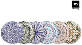 Сет японска десертна чиния LA MEDITERRANEA Kait, 20 cm, Порцелан, 6бр