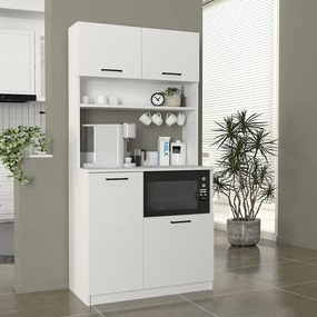 Меламинови кухненски мебели Tuco 2 в бял цвят 90x40x180см.