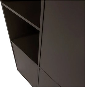 Тъмнокафяв модулен шкаф от масивен бор 108x215 cm Meggy – WOOOD