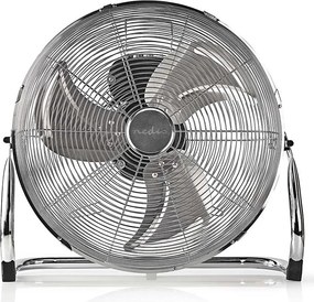 Nedis FNFL10CCR40 - Подов вентилатор 80W/230V, лъскав хром