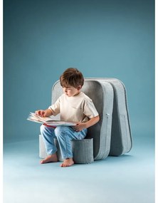 Детски стол от рипсено кадифе в цвят мента Flip – Wigiwama