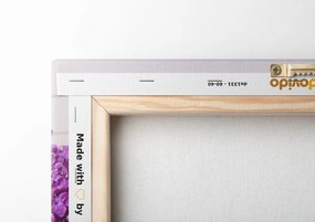 Картина на платно – Плетено сърце с фенери и люляк