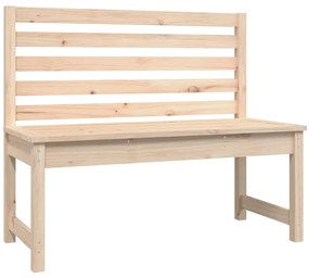 824032 vidaXL Градинска пейка 109 см масивна борова дървесина