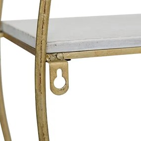 Рафт за стена atmosphera Maddy, MDF и Метал, Златист, 80x70 см