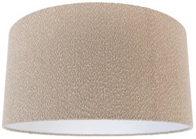 Текстилен абажур бежов с плюшена материя 50/50/25