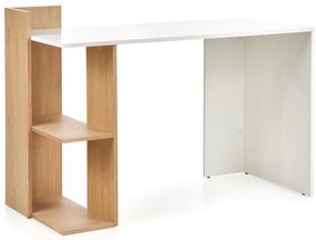 Писмено бюро COZYRA, дъб/бяло