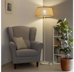 Brilagi - LED подова лампа CERIA 1xE27/40W/230V Ø 50 см бежова/бяла