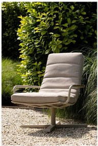 Светлосиво метално градинско кресло Coosa – Exotan