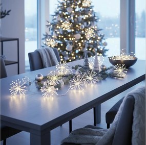 Brilagi - Външна LED верига 150xLED 5m IP44 студено бяло, ефект фойерверк