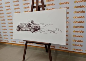 Картина на платно – Ретро състезателен автомобил