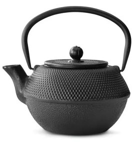 Черен чугунен чайник с цедка за насипен чай , 1,2 л Jang - Bredemeijer