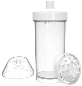 Детска чаша с шейкър Twistshake 360 мл 12+ месеца бяла