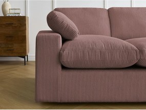 Розов ъглов диван от рипсено кадифе Belair – Bobochic Paris