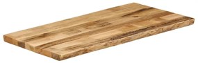 370670 vidaXL Плот за маса, жив ръб, 100x60x2,5 см, масивно дърво грубо манго