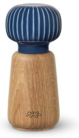 Мелничка за подправки, изработена от дъбово дърво и тъмносин порцелан Hammershoi, височина 13 cm Hammershøi - Kähler Design