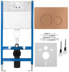 КОМПЛЕКТ СТЕЛАЖ ЗА ВГРАЖДАНЕ Е  K011A-Q Rea I Brush Copper