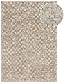 Светлосив ръчно изработен килим със смес от вълна 120x170 cm Minerals – Flair Rugs