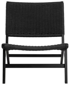 Черно кресло тъкано Carson – Actona