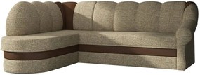 Ъгъл диван Bean-Left-beige - Brown