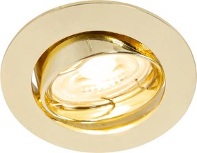 Комплект от 12 вградени прожектора месинг GU10 35 mm - Edu