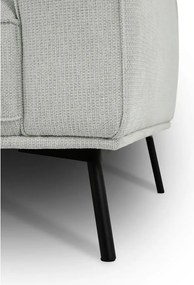 Светлосив шенилов ъглов диван (ляв ъгъл/L форма) Amsterdam – Scandic